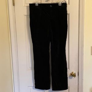Jones New York black velour pants